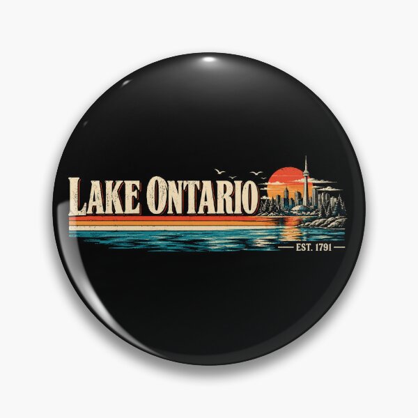 Item preview, Lake Ontario Toronto Vintage Sunset Skyline  designed and sold by Abigaildixon92.