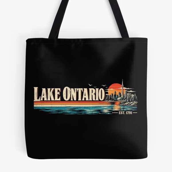 Item preview, Lake Ontario Toronto Vintage Sunset Skyline  designed and sold by Abigaildixon92.