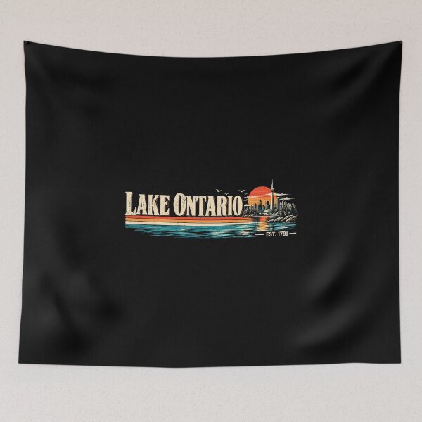 Item preview, Lake Ontario Toronto Vintage Sunset Skyline  designed and sold by Abigaildixon92.