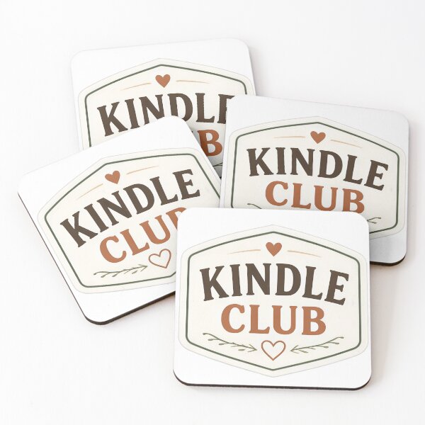 Item preview, Kindle Club Vintage Emblem - Cozy Bookish E-Reader designed and sold by aysenism.