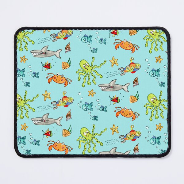 Item preview, Sea Life Marine Under the Sea - Blue Background designed and sold by Helen McCartney Designs.