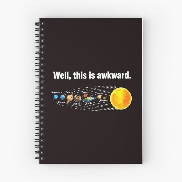 Item preview, Well This Is Awkward Funny Flat Earth Solar System designed and sold by ImeldaSparks.