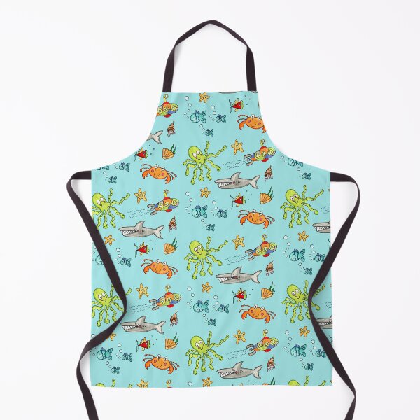 Item preview, Sea Life Marine Under the Sea - Blue Background designed and sold by Helen McCartney Designs.