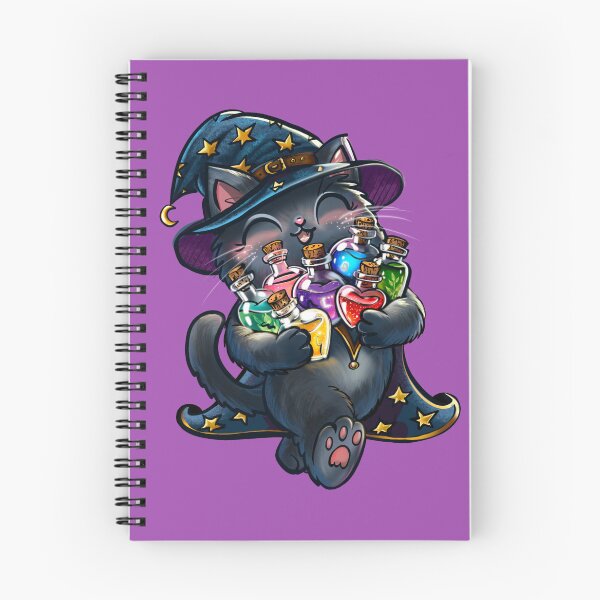 Item preview, Black Cat Holding Magical Potions designed and sold by PatriesArt.
