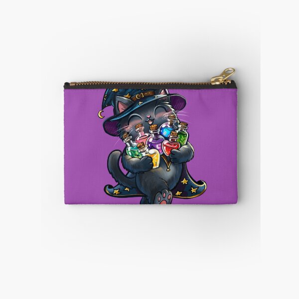 Item preview, Black Cat Holding Magical Potions designed and sold by PatriesArt.