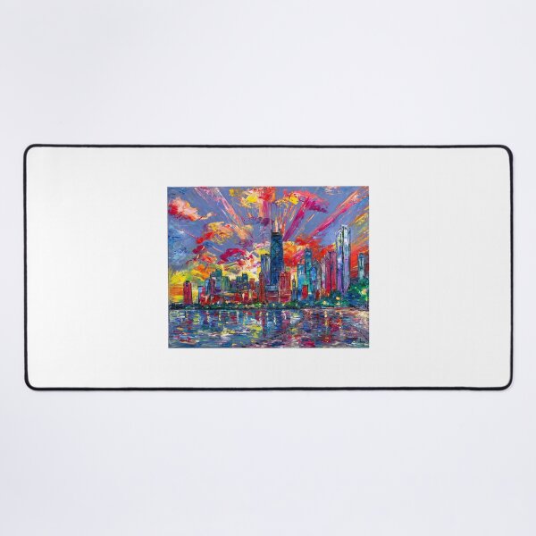 Item preview, Chicago Skyline at Sunset designed and sold by Natalia_Shchip.