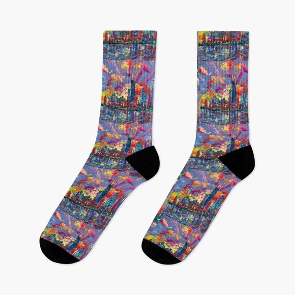 Item preview, Chicago Skyline at Sunset designed and sold by Natalia_Shchip.