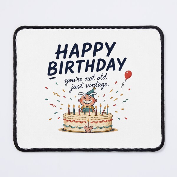 Item preview, Funny Vintage Birthday Cake Illustration Happy Birthday Humor T-Shirt designed and sold by Celebrate & Sparkle.