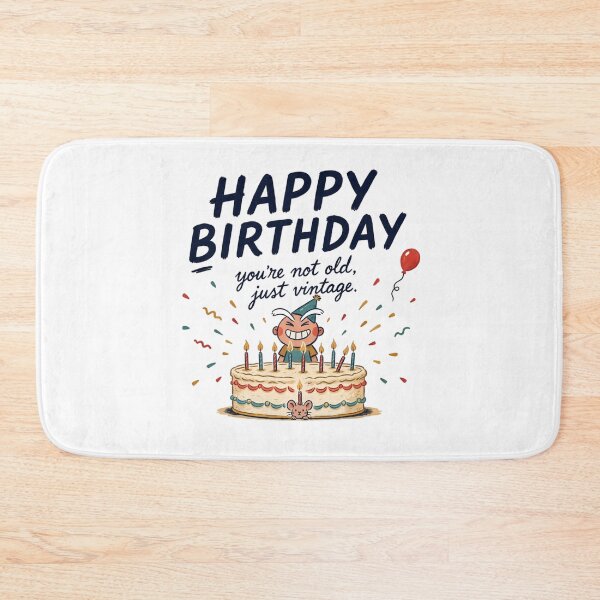 Item preview, Funny Vintage Birthday Cake Illustration Happy Birthday Humor T-Shirt designed and sold by Celebrate & Sparkle.