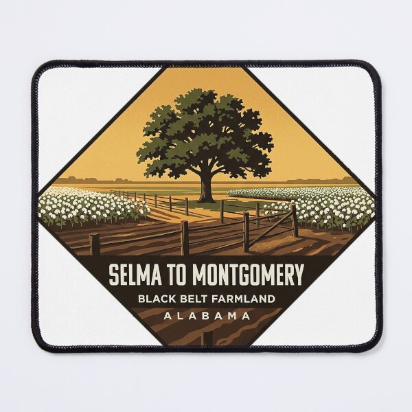 Item preview, Black Belt Farmland Selma to Montgomery Trail Sticker designed and sold by DetourDgn.