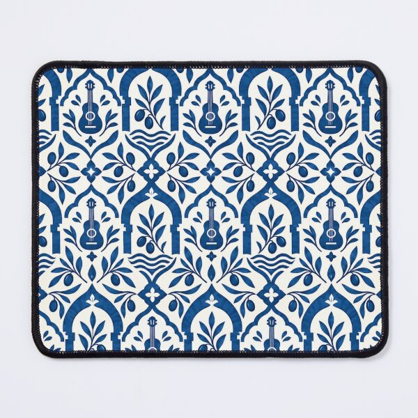 Item preview, Andalusian Blue Tile Pattern - Spanish Decor Mediterranean Home Decor designed and sold by PrintGo26.