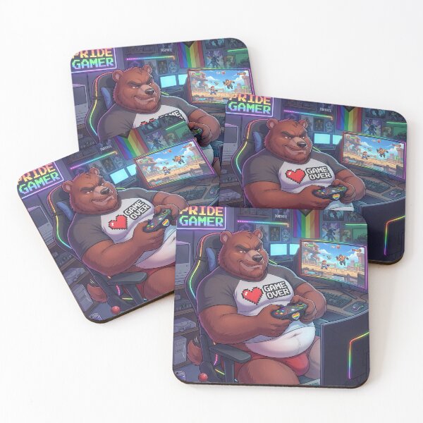 Item preview, Bear Gaymer designed and sold by TheBearthquake.