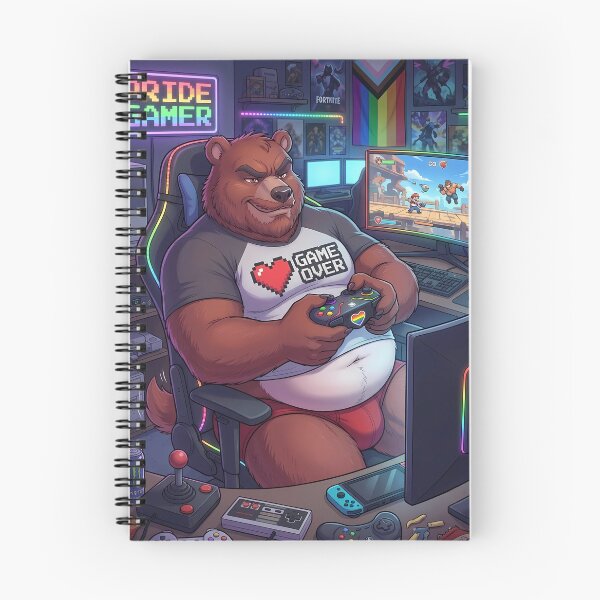 Item preview, Bear Gaymer designed and sold by TheBearthquake.