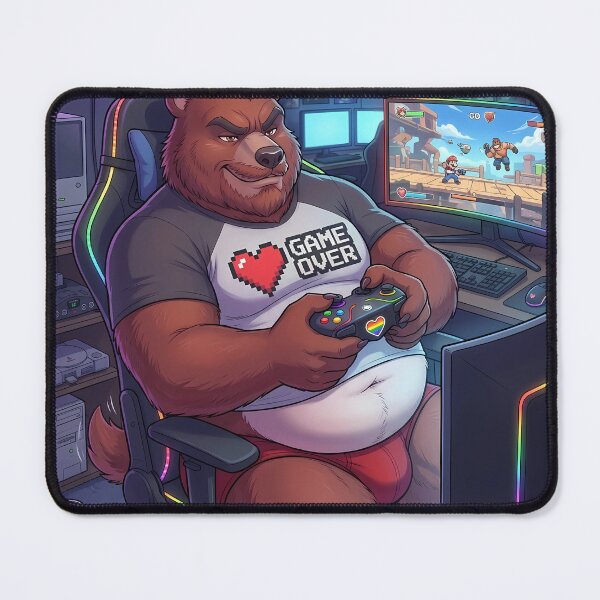 Item preview, Bear Gaymer designed and sold by TheBearthquake.