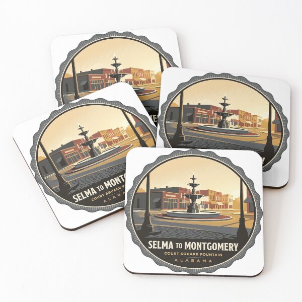 Item preview, Court Square Fountain Selma to Montgomery Trail Sticker designed and sold by DetourDgn.
