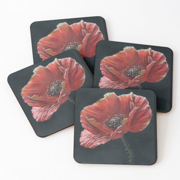 Artikelvorschau, Mohn entworfen und verkauft von YamDrawn.