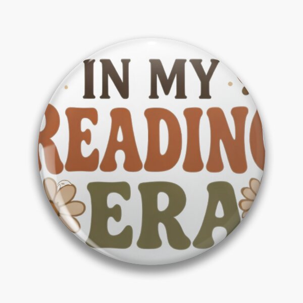 Item preview, In My Reading Era - Retro Groovy Floral Bookish Quote designed and sold by aysenism.