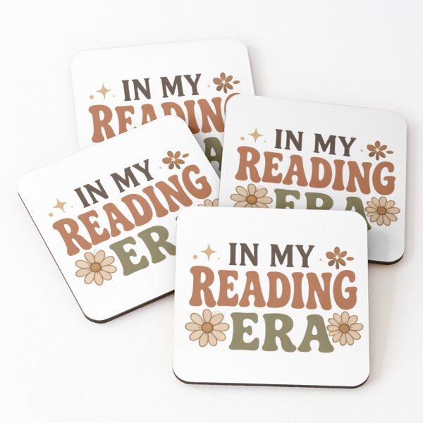 Item preview, In My Reading Era - Retro Groovy Floral Bookish Quote designed and sold by aysenism.