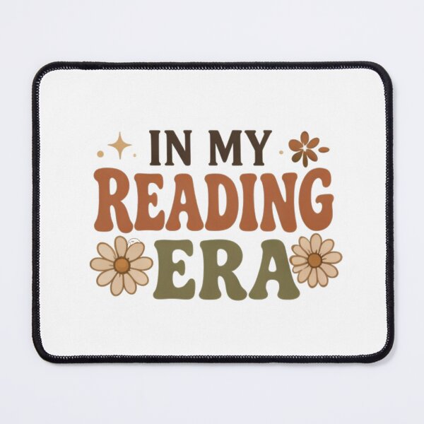 Item preview, In My Reading Era - Retro Groovy Floral Bookish Quote designed and sold by aysenism.