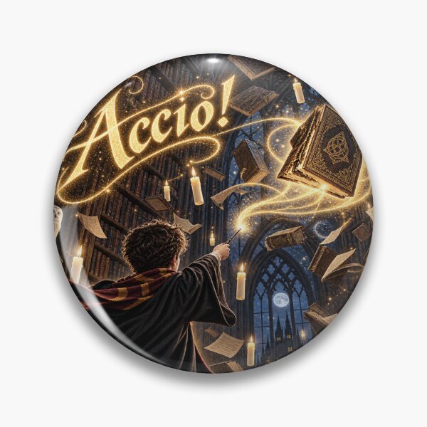 Item preview, Accio Magic Spell – Wizard in the Enchanted Library designed and sold by Lumvero.
