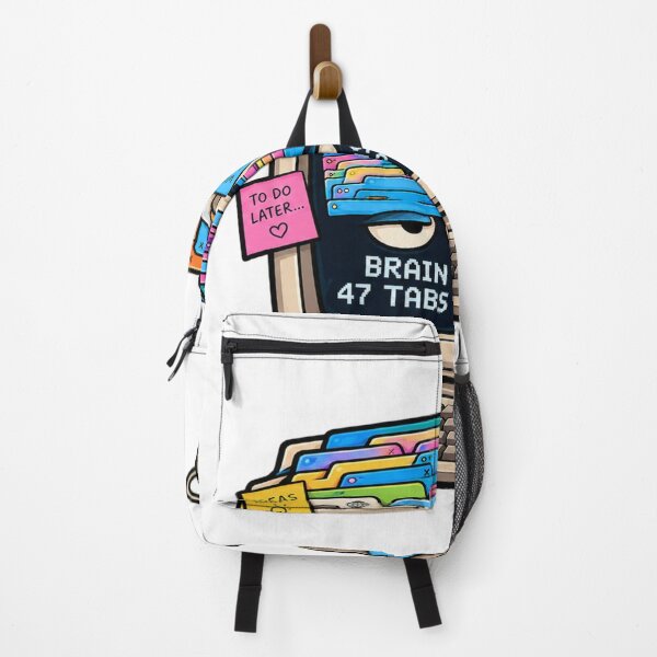 Item preview, Brain Has 47 Tabs Open – Funny Retro Computer Humor designed and sold by findsbycoco.