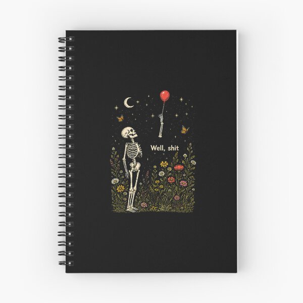 Item preview, Halloween Skeleton Balloon Lost in Cosmic Garden designed and sold by nryum.
