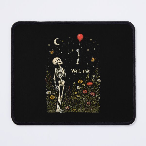 Item preview, Halloween Skeleton Balloon Lost in Cosmic Garden designed and sold by nryum.