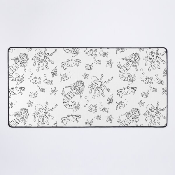 Item preview, Sea Life Marine Under the Sea - Black Line designed and sold by Helen McCartney Designs.