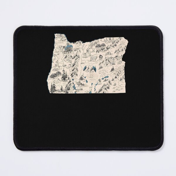 Item preview, Oregon Vintage Picture Map designed and sold by dxvulisa.