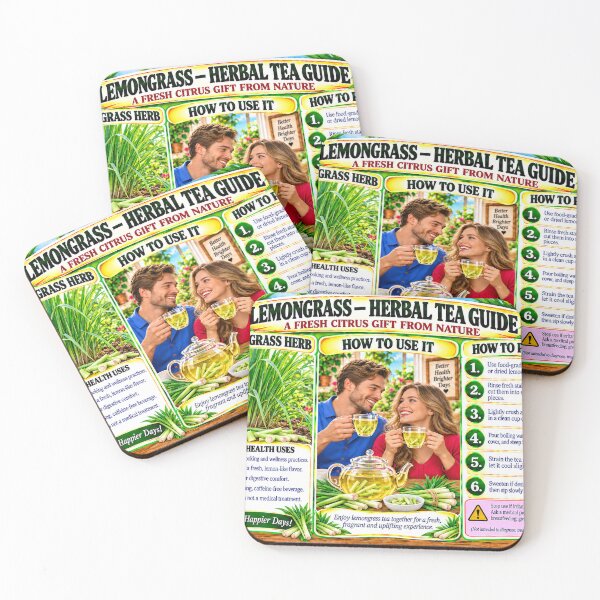 Item preview, Lemongrass Herbal Tea Preparation Guide designed and sold by New Wave Artworks & Odds &Ends.