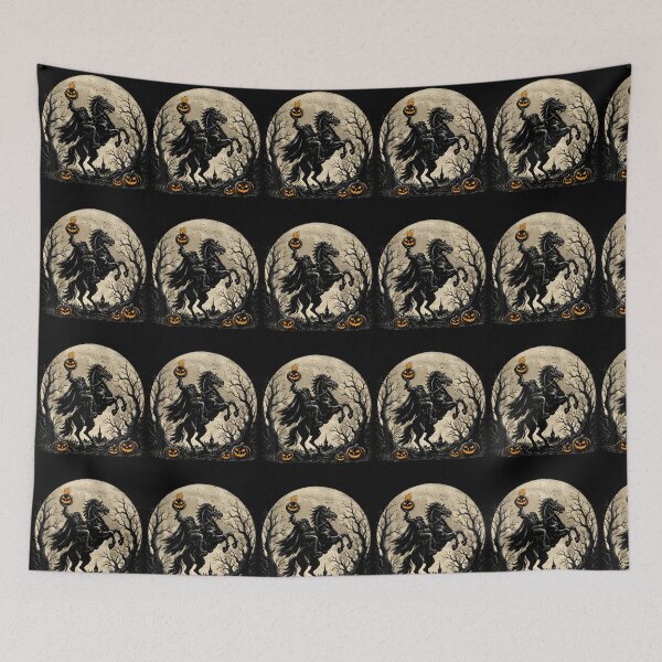 Item preview, Gothic Sleepy Headless Horseman Spooky Pumpkin Halloween designed and sold by snailslowdance.