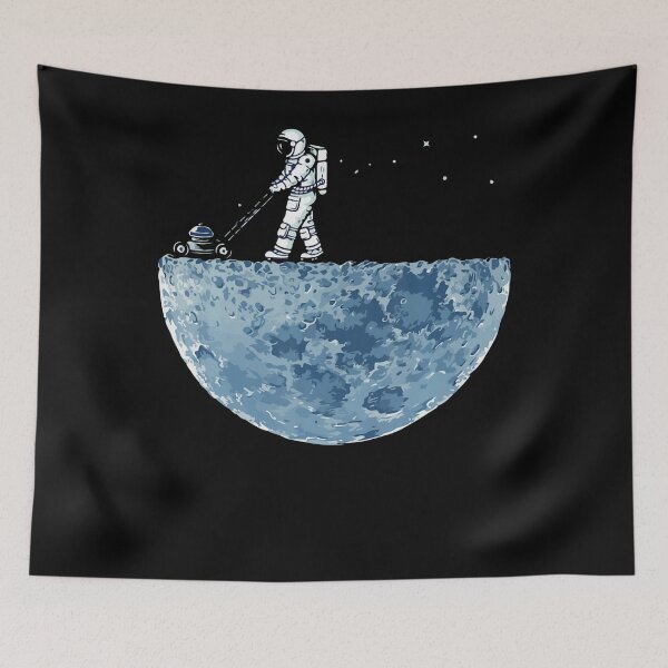 Item preview, Astronaut Mowing The Moon Lawn designed and sold by HernandoMS.