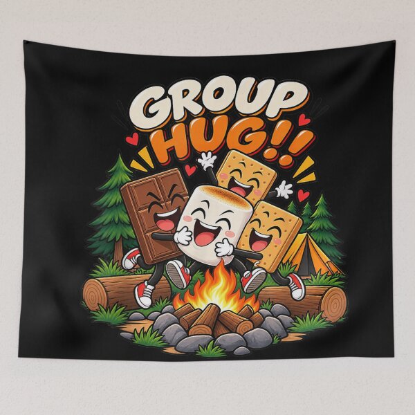 Item preview, Group Hug Smores Camping Campfire Funny Kids Family Fun designed and sold by LeonellDavy.