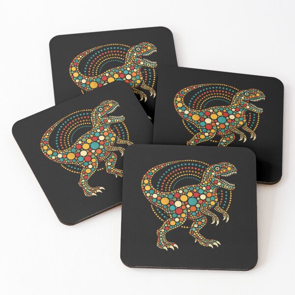 Item preview, Retro Vintage Colorful Dots T Rex Dinosaur designed and sold by Moizento.