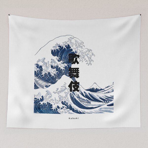 Item preview, Kabuki - Japanese Theater | Japanese Great Wave | Japanese Design designed and sold by JapanMemoir.