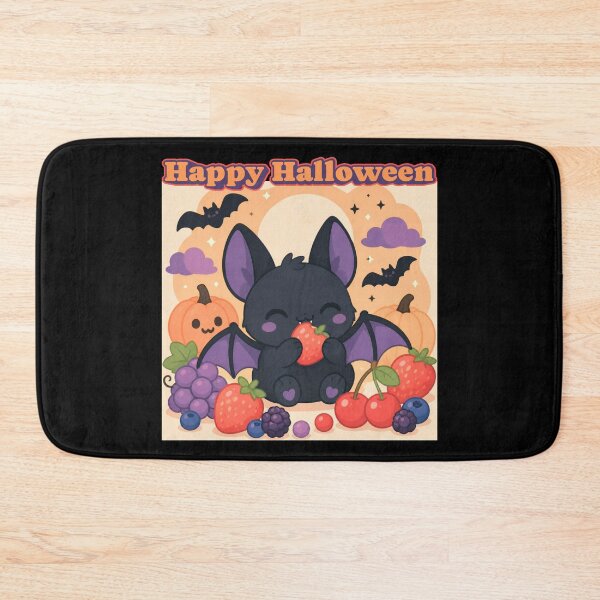 Item preview, Happy Halloween Cute Fruit Bat designed and sold by tellia-kallisto.