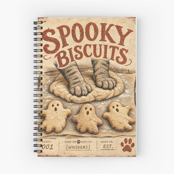 Item preview, Spooky Biscuits Cat Paws Ghost Cookies designed and sold by NuretroStudio.