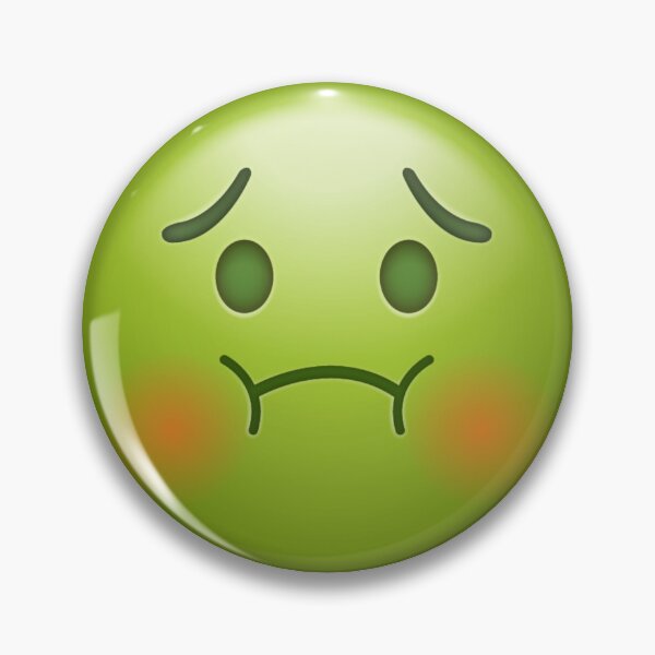 Item preview, Cute Green Nausea Feeling Unwell Emoji designed and sold by Tom-Riley.