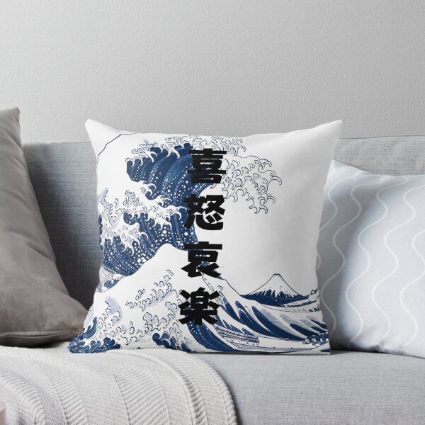 Item preview, Kidoairaku - Joy Anger Sorrow Pleasure | Japanese Great Wave | Japanese Design designed and sold by JapanMemoir.