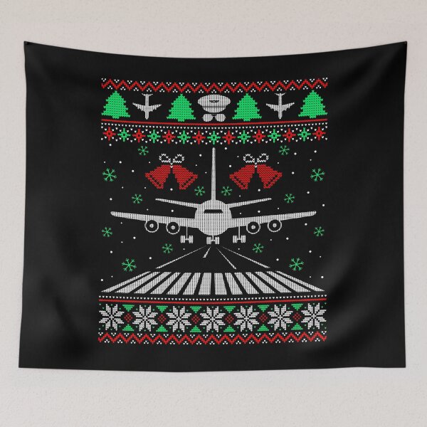 Item preview, Aviation Pilots Ugly Christmas Sweater Flight Operator Gift Long Sleeve designed and sold by HernandoMS.