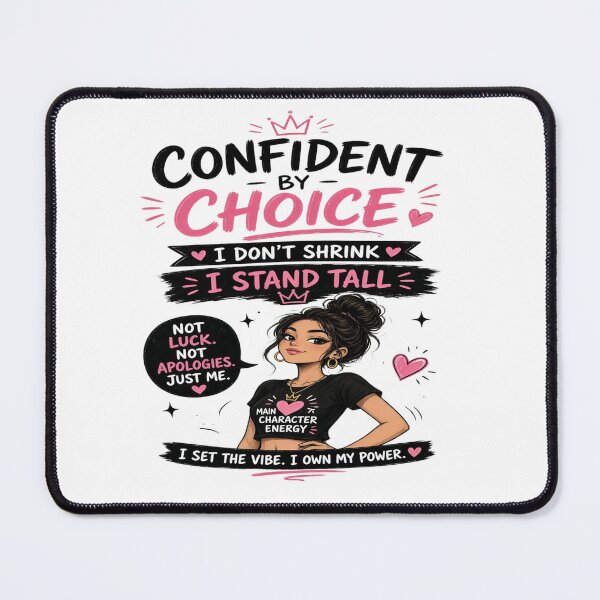 Item preview, Confident By Choice: Stand Tall Main Character Energy Graphic designed and sold by Sushikidsntoddlers.