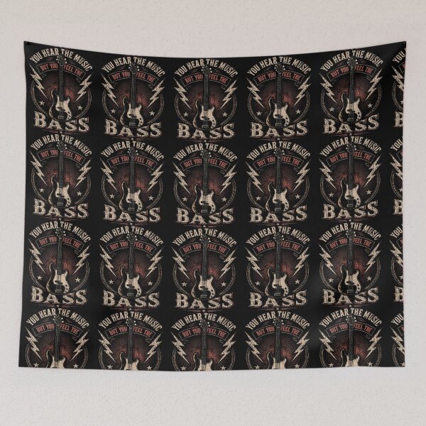Item preview, You Hear The Music But You Feel The Bass Vintage Bass Guitar designed and sold by snailslowdance.