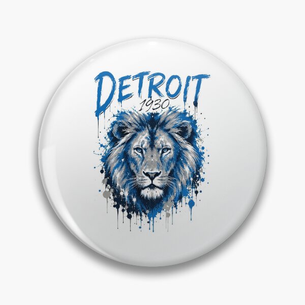 Item preview, Detroit Roaring Lion Splatter Art  designed and sold by Rowyn1998.