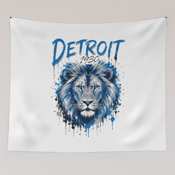 Item preview, Detroit Roaring Lion Splatter Art  designed and sold by Rowyn1998.
