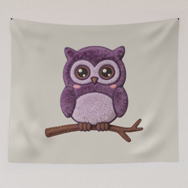Item preview, Kawaii Woodland Owl - Cozy Autumn Forest Mascot designed and sold by thelexiverse.