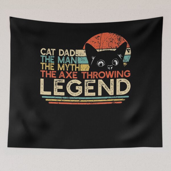 Item preview, Ax Thrower Gift Cat Dad Man Myth Axe Throwing Legend designed and sold by HernandoMS.