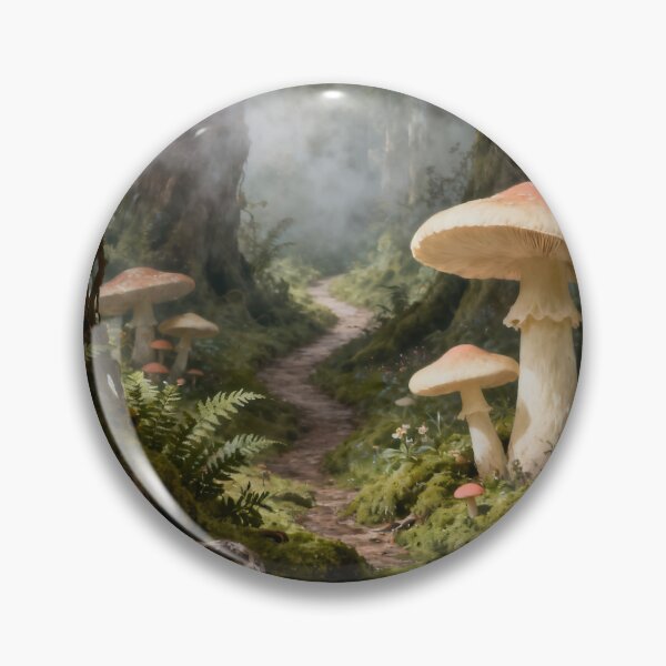Item preview, Enchanted Mushroom Forest Wall Art, Woodland Fantasy Painting, Magical Forest Decor, Whimsical Nature Print designed and sold by stylishdzign.