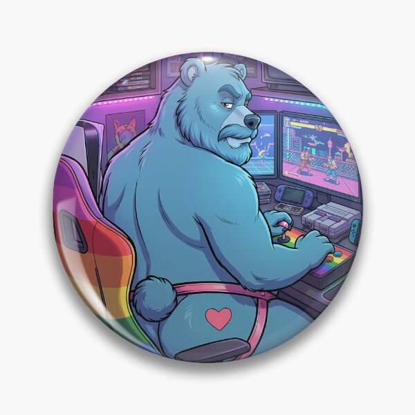 Item preview, Bear Gaymer designed and sold by TheBearthquake.