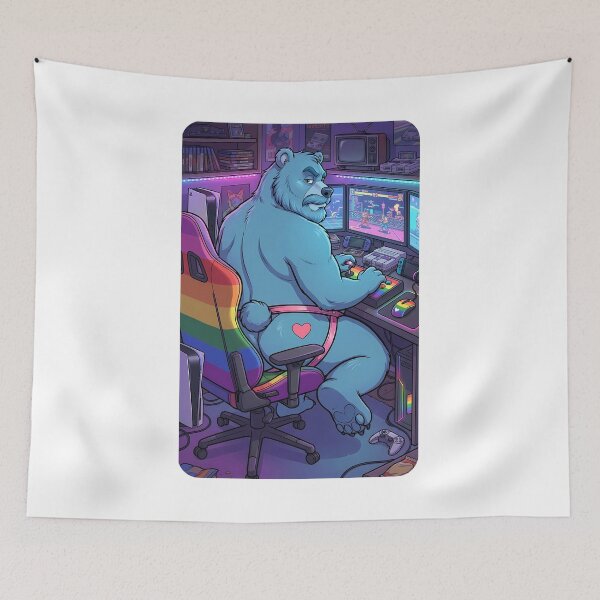 Item preview, Bear Gaymer designed and sold by TheBearthquake.