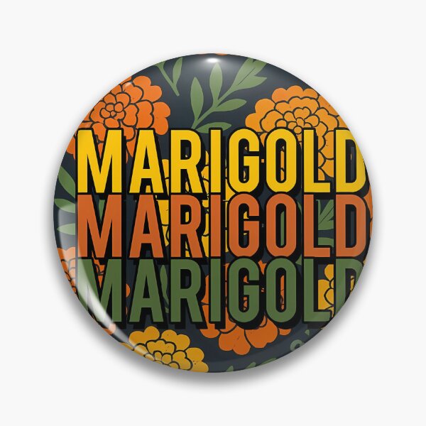 Item preview, Vintage Marigold Retro 1979 Floral Pattern designed and sold by REDCLASH2002.